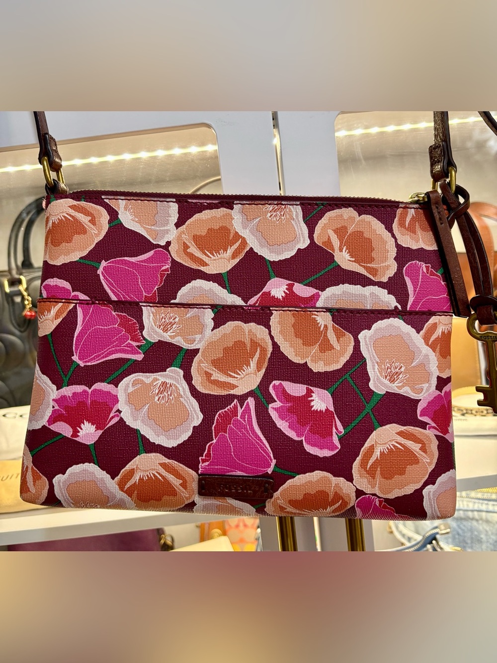 Fossil crossbody floral print